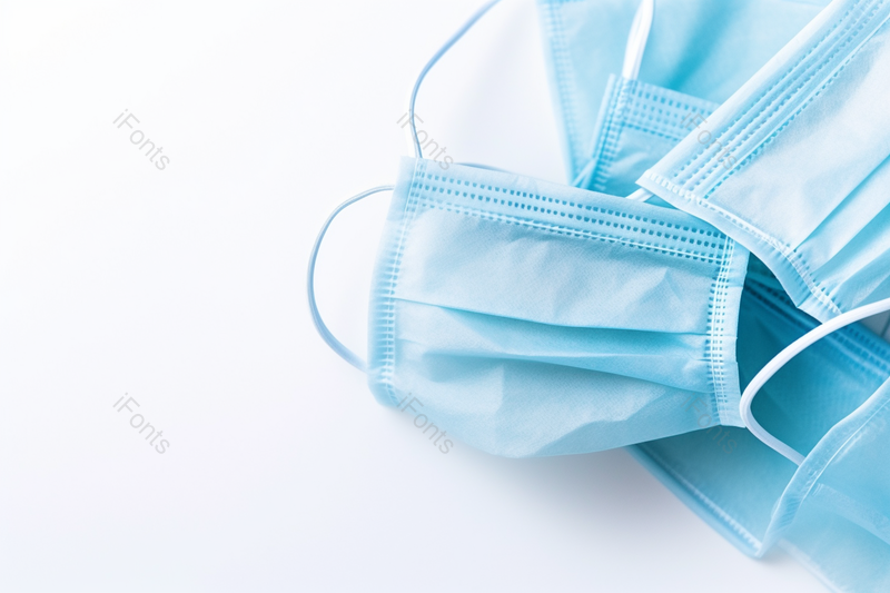 医用防疫健康外科口罩堆叠在一起摄影背景,高清,摄影图,摄影图片,图片大全,摄影图免费下载